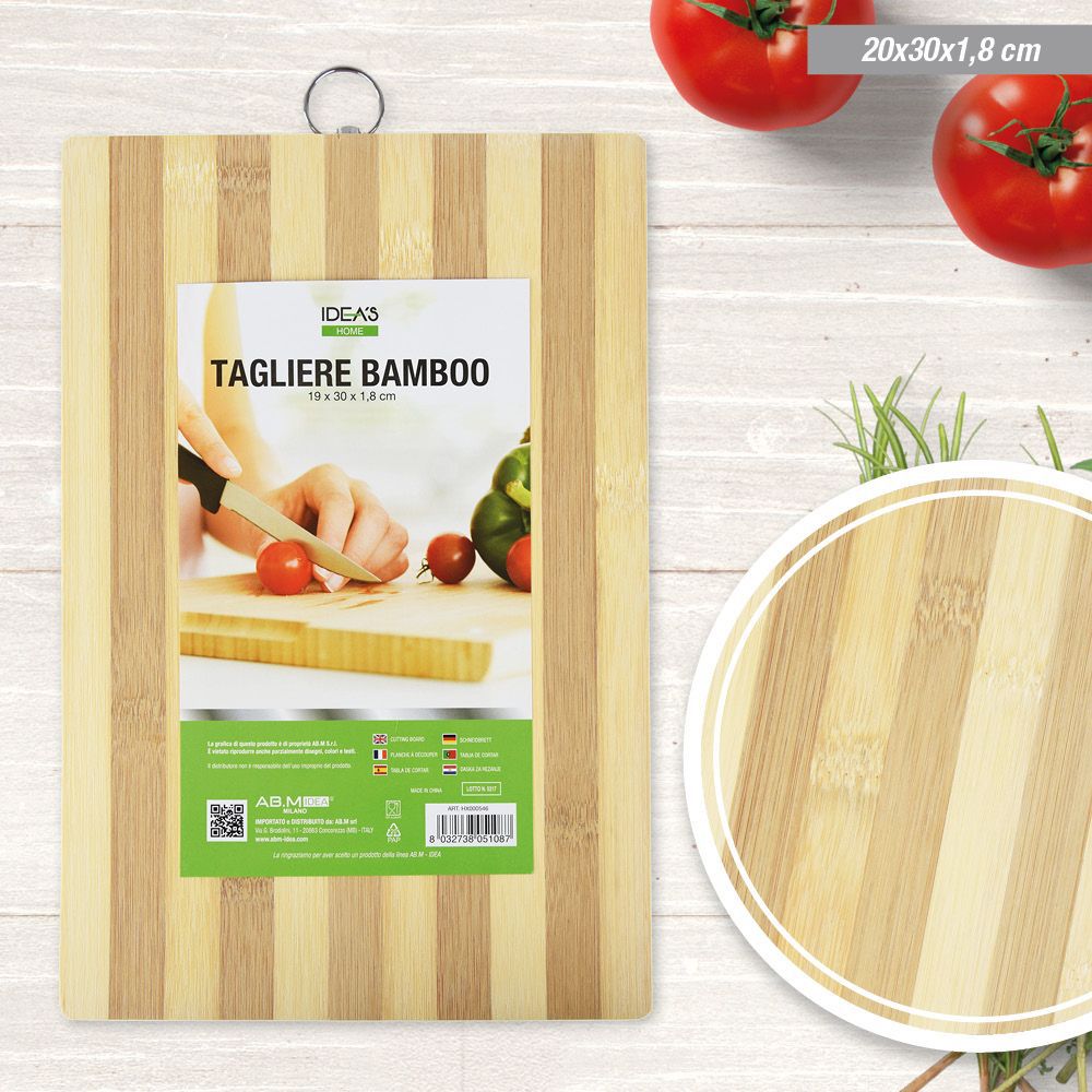 TAGLIERE IN BAMBOO 19*30*1.8 CM – SHOPPING WORLD