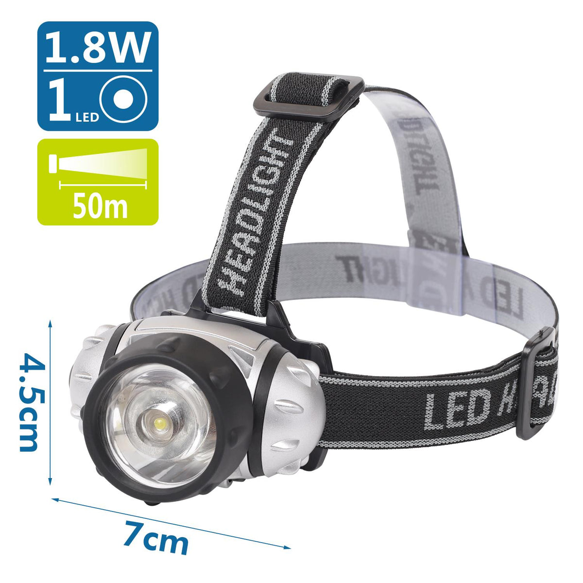 TORCIA DA TESTA 7 LED 70 055 - BEPER174 - LAMPADINE - ELETTRICO - da BEPER  - Torcia da testa della