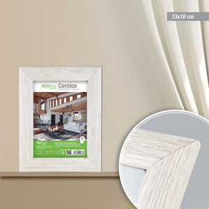 HX918050 CORNICE WHITE WOOD 13*18CM